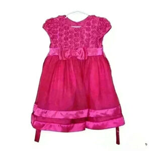 Pink Appliqué   Pink dress Sz 3 T